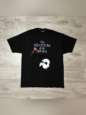 Vintage The Phantom of the Opera Black Graphic T-Shirt